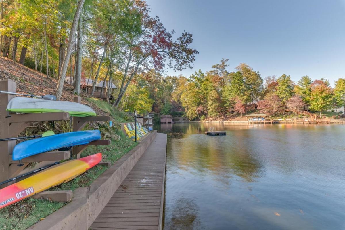 فيلا Russell'S Fort At White Oak Point: Historical Cabin On Lake Lure, Luxury, Direct Lake Access! المظهر الخارجي الصورة